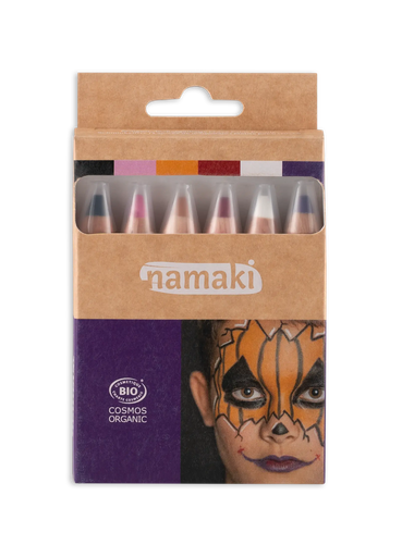 [110101] Set of 6 Face Painting Pencils - Worlds of Horrors**