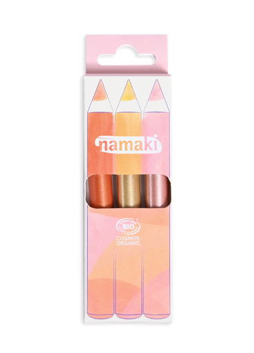 [110137] Kit 3 crayons de maquillage pailletés - Rayon de soleil**