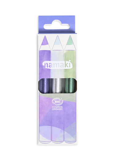 [110138] Set of 3 Glitter Make-up Pencils - Moolight**